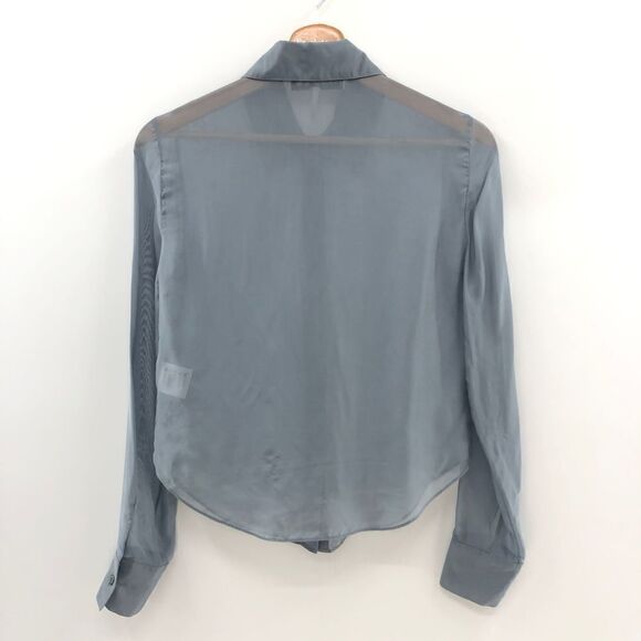 Weekend Stories Ria Blouse in Blue Gray XXS - Picture 10 of 10